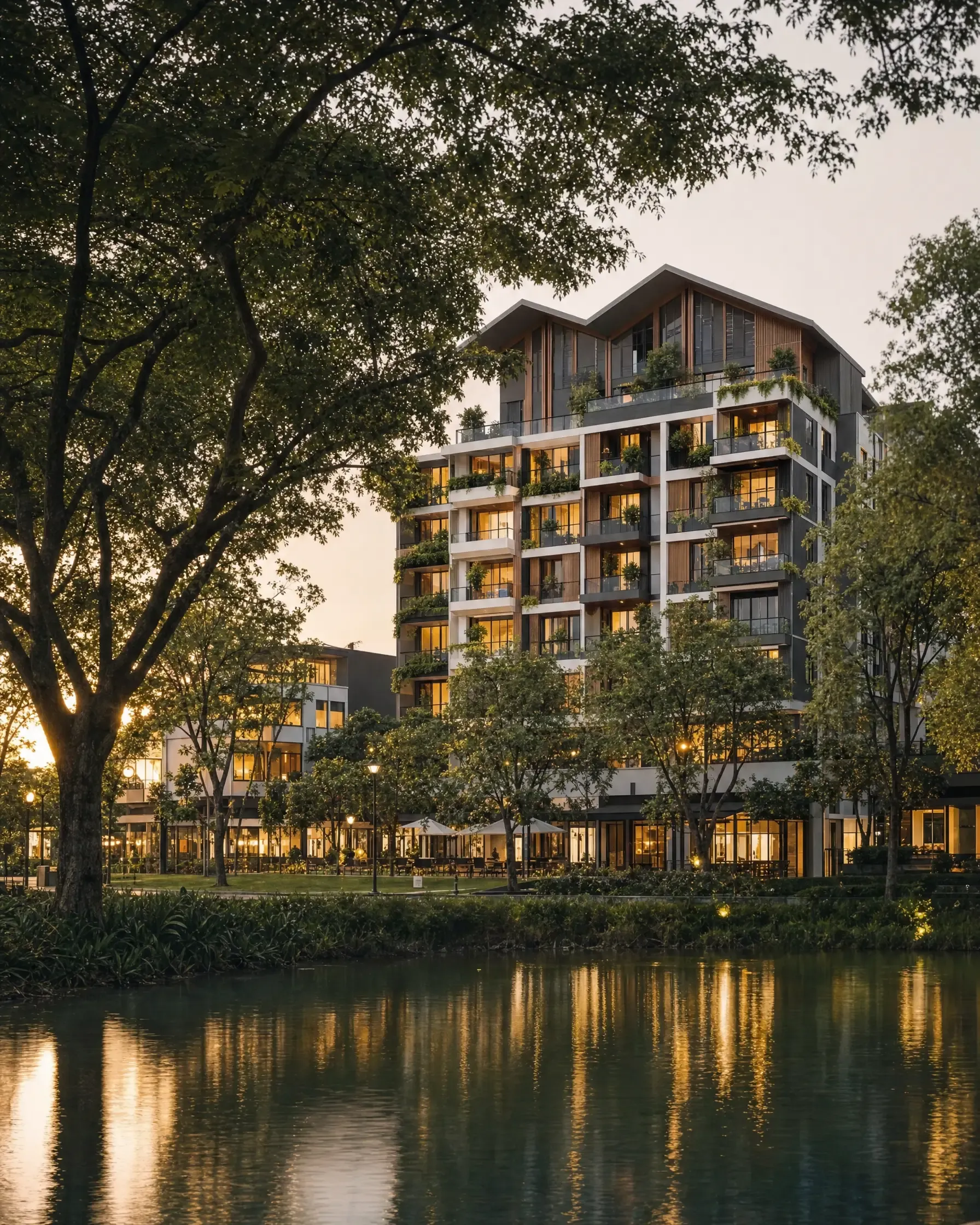Riang D’ Eco Majestic serviced apartments above the retail square